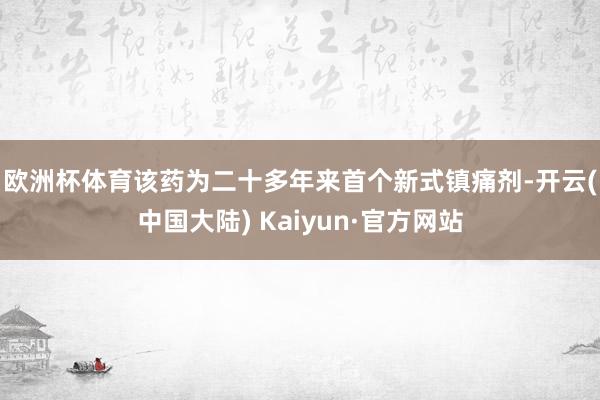 欧洲杯体育　　该药为二十多年来首个新式镇痛剂-开云(中国大陆) Kaiyun·官方网站